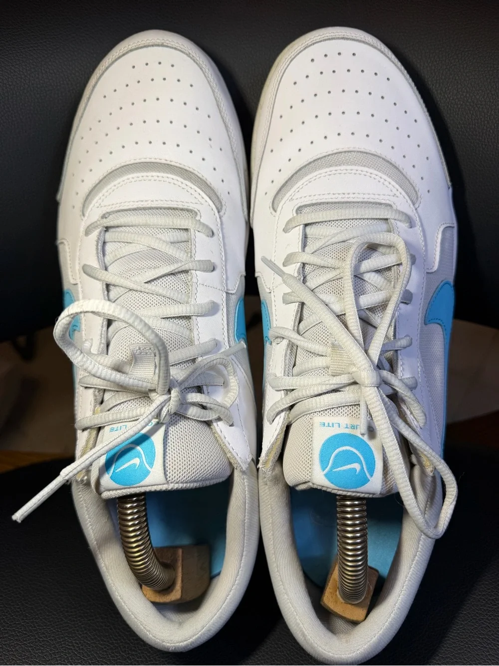 Men's Nike Zoom Court Lite 3 White/Baltic Blue-Photon Dust (DV3258 100) - SZ 13